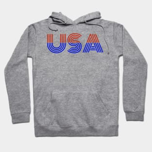 4th of July independence day design with stripe font Hoodie